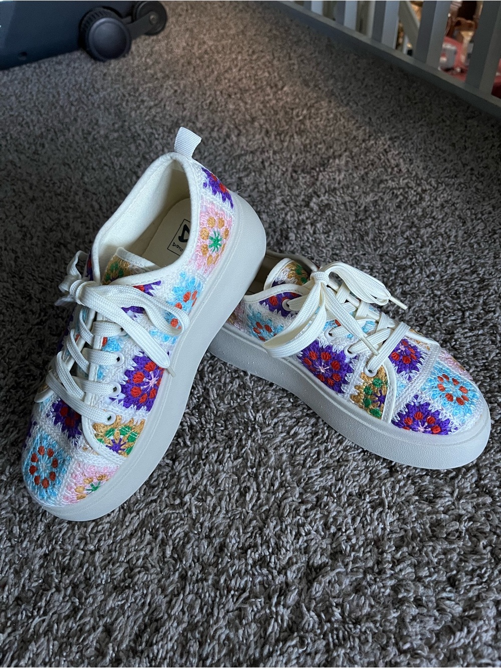Dirty, laundry, crochet, multicolor